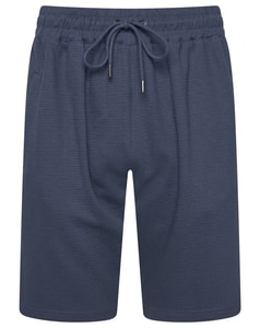 KAM Jacquard Textured Jersey Shorts Vintage Indigo